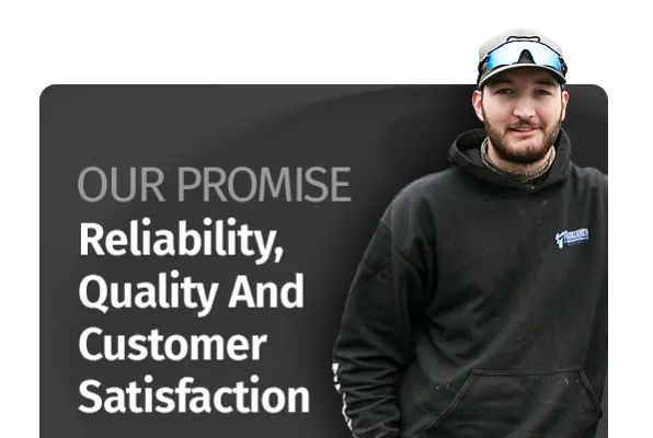 Sarkinen technician. Our promise: reliability, quality and customer satisfaction.